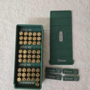 Ammo Can - 9mm - 46 rounds/Three magazines of of 15 rounds, plus 1