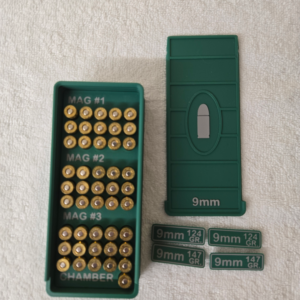 Ammo Can - 9mm - 46 rounds/Three magazines of of 15 rounds, plus 1